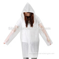 Girls Fashion Plastic Waterproof Clear PVC Slicker